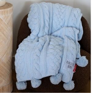 Peace Love World Cableknit Throw